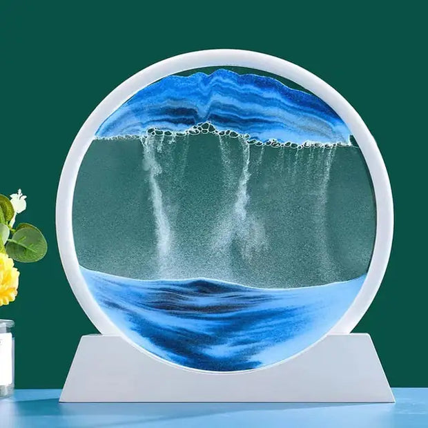 rotating sand art ornament