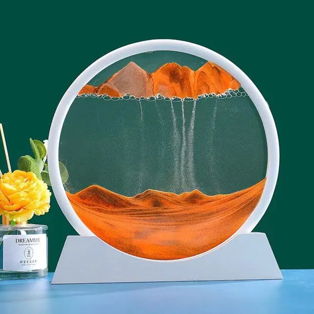 rotating sand art ornament