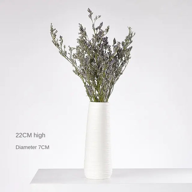 White Hemp Rope Ceramic Vase