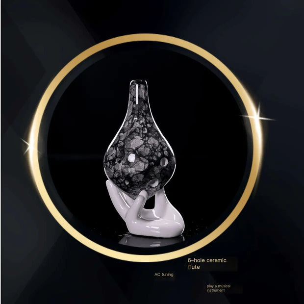 gradient ceramic ocarina flute