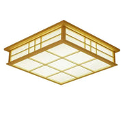 Japanese Style LED Ceiling Light with Wooden Design