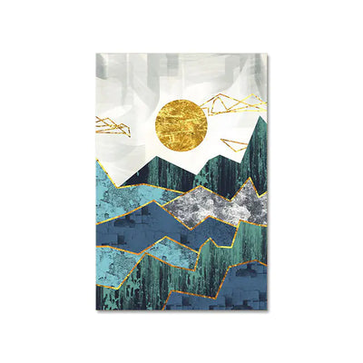 Modern Sun Wall Decor Print