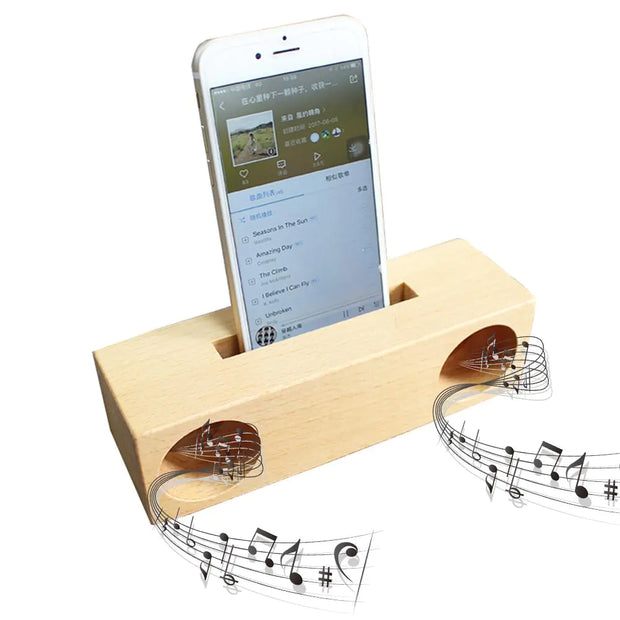 Natural Wood Phone Stand