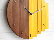 modern industrial wall clock