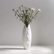 White Hemp Rope Ceramic Vase