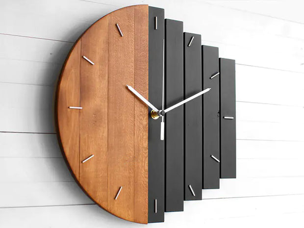 modern industrial wall clock