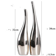 Nordic Gold Plating Ceramic Vases Model Decor