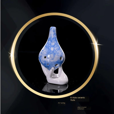 gradient ceramic ocarina flute