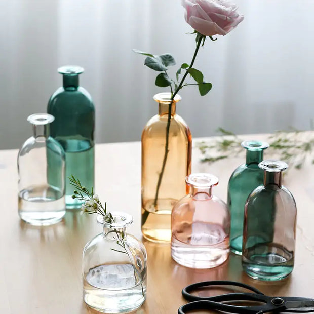 Scandinavian Glass Vase Decor
