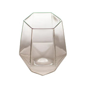 modern geometric glass cup