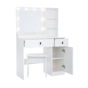 Makeup Vanity Desk Set With Mirror Light