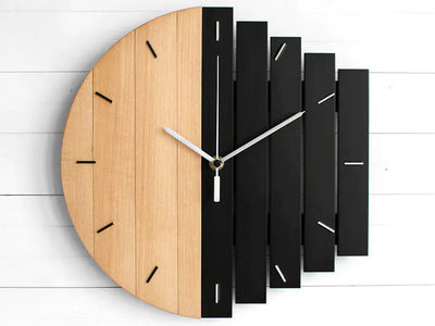 modern industrial wall clock