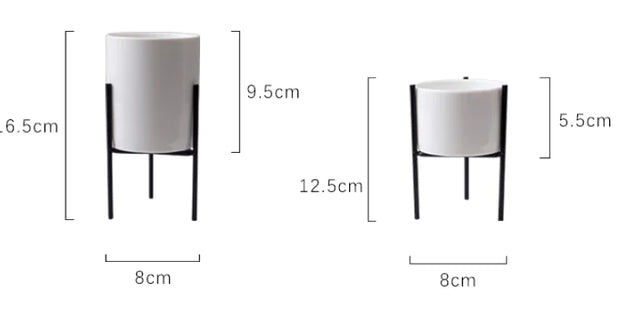 modern ceramic succulent pot