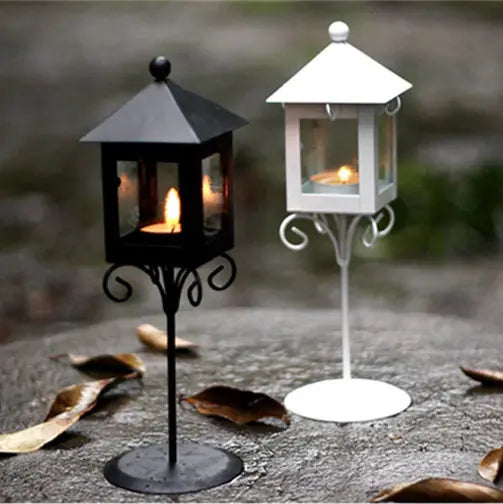 European Classic Street Lamp Candle Holder Decor Piece