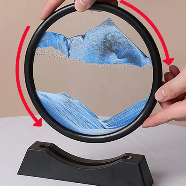 rotating sand art ornament